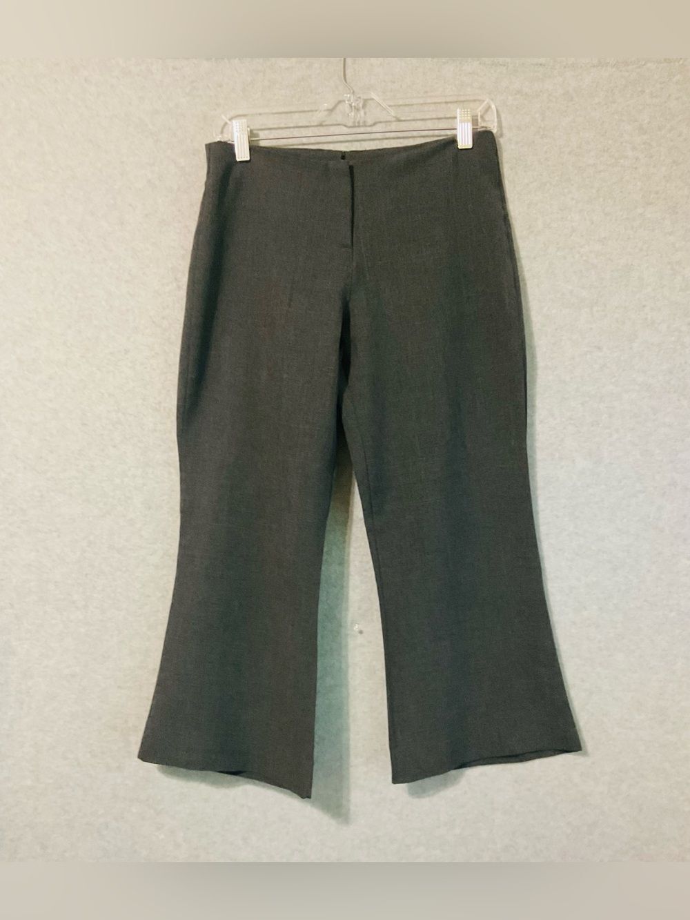 Eye Candy Women's Heather Black Grey Flared , wide leg Capri Sz 9